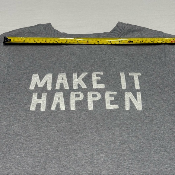 Anthropologie Gray 'Make It Happen' Sweatshirt - Picture 6 of 7
